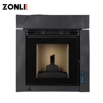 American Contemporary Indoor 12KW Automatic Insert Cast Iron Pellet Fireplace CE Approved